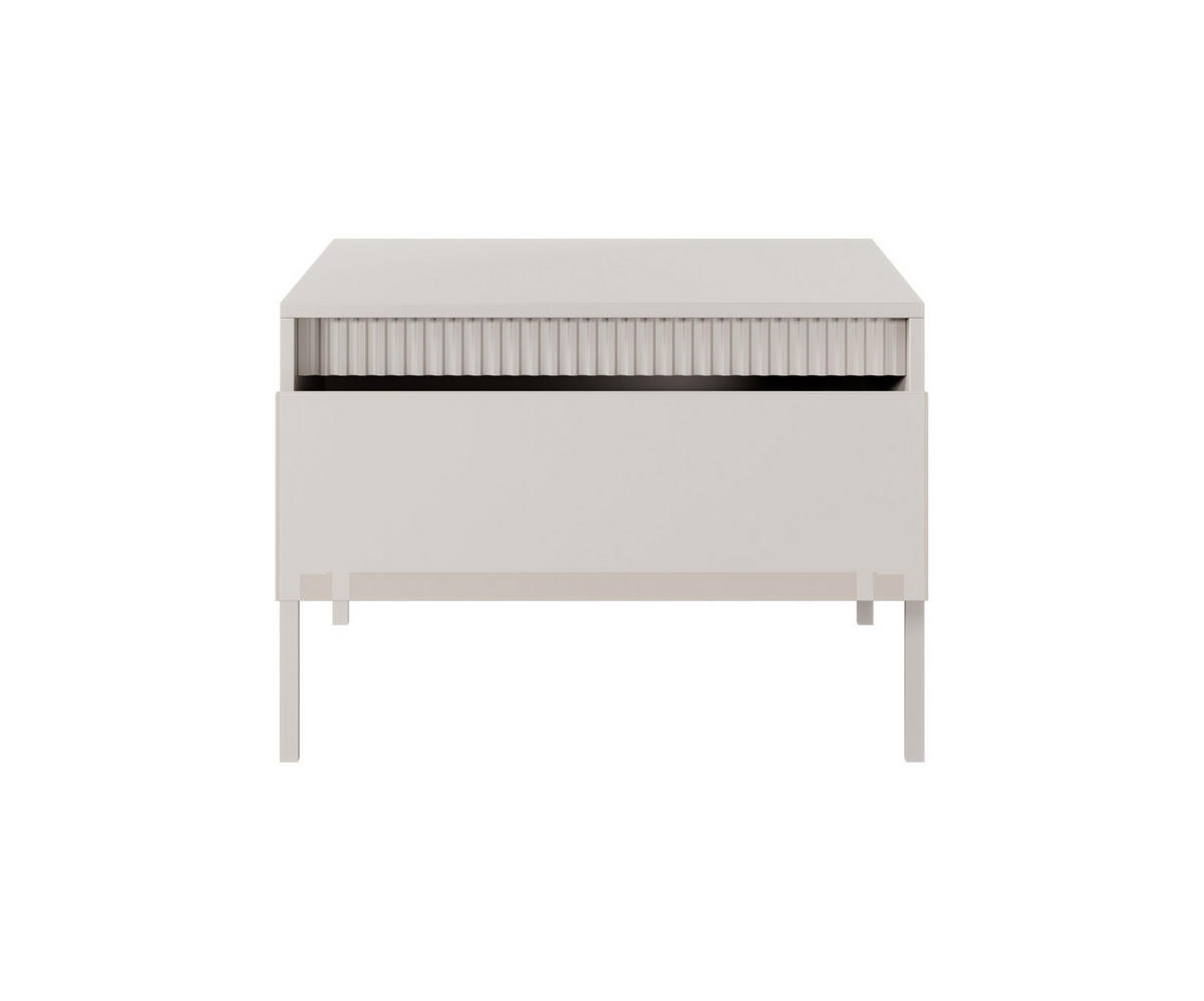 COUCHTISCH Beige Senso 68/48 cm - Beige, Holzwerkstoff (68/68/48cm) - Bettso