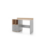 SCHREIBTISCH Nova in Grau und Eiche ca. 120 × 83 × 55 cm - Grau, Holzwerkstoff (55/120/83cm)