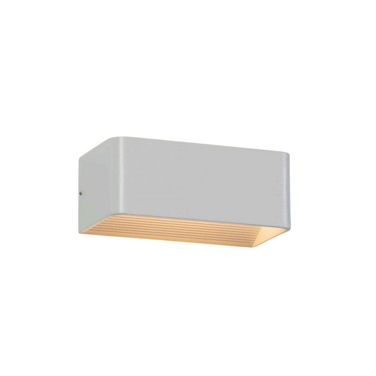 WANDLEUCHTE Quadra, Weiß, 20cm - Weiß, Metall (10/8/20cm) - KOSILUM