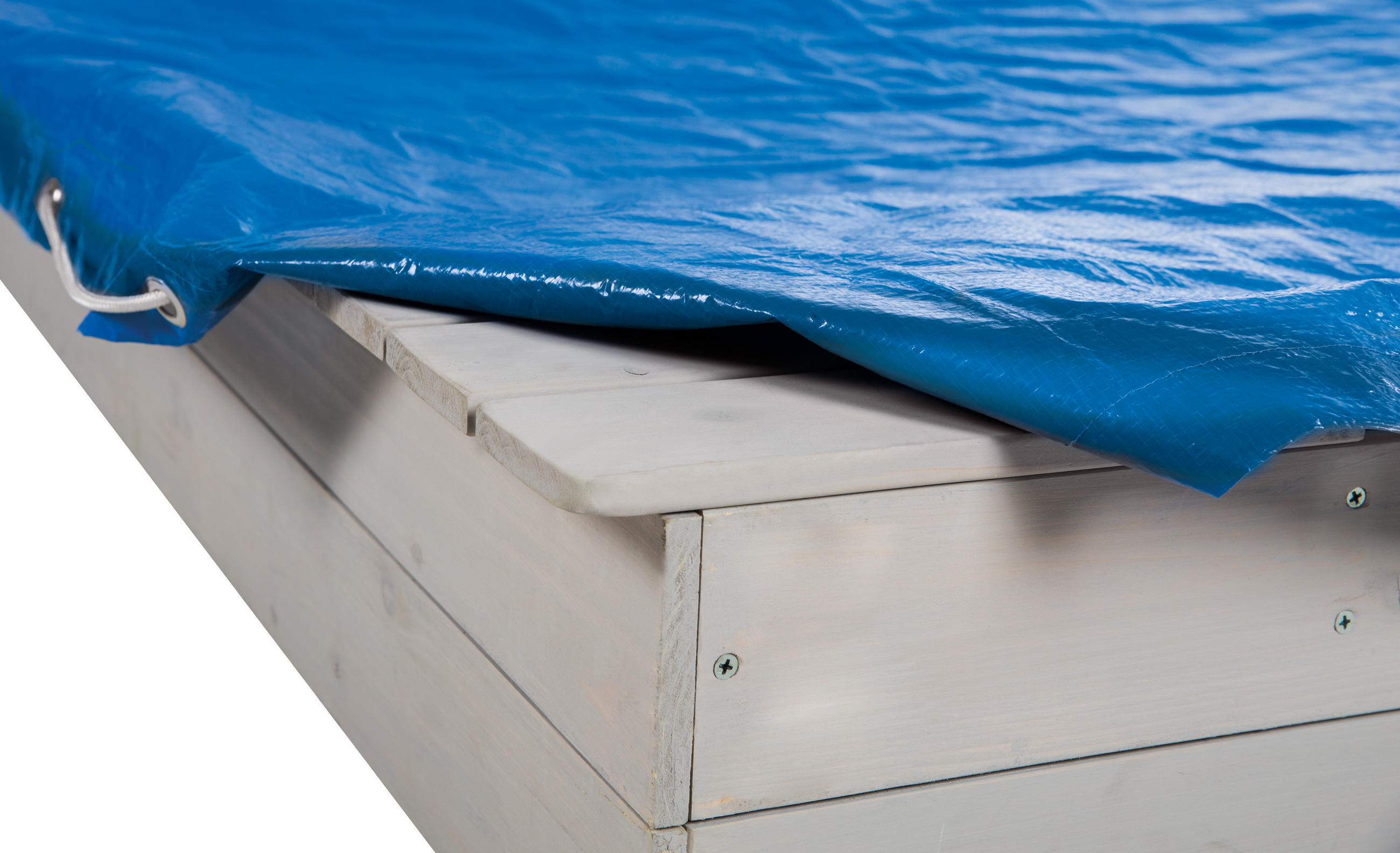 ABDECKPLANE FÜR SANDKÄSTEN blau - Blau, Kunststoff (154/154cm) - Roba