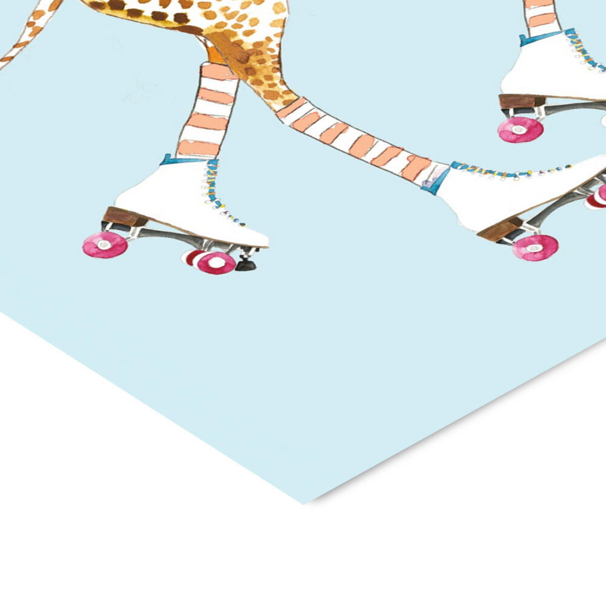 POSTER Wild Apple - Giraffe joy ride VI - Blau, Papier (30/40/0.1cm) - Poster&Frame
