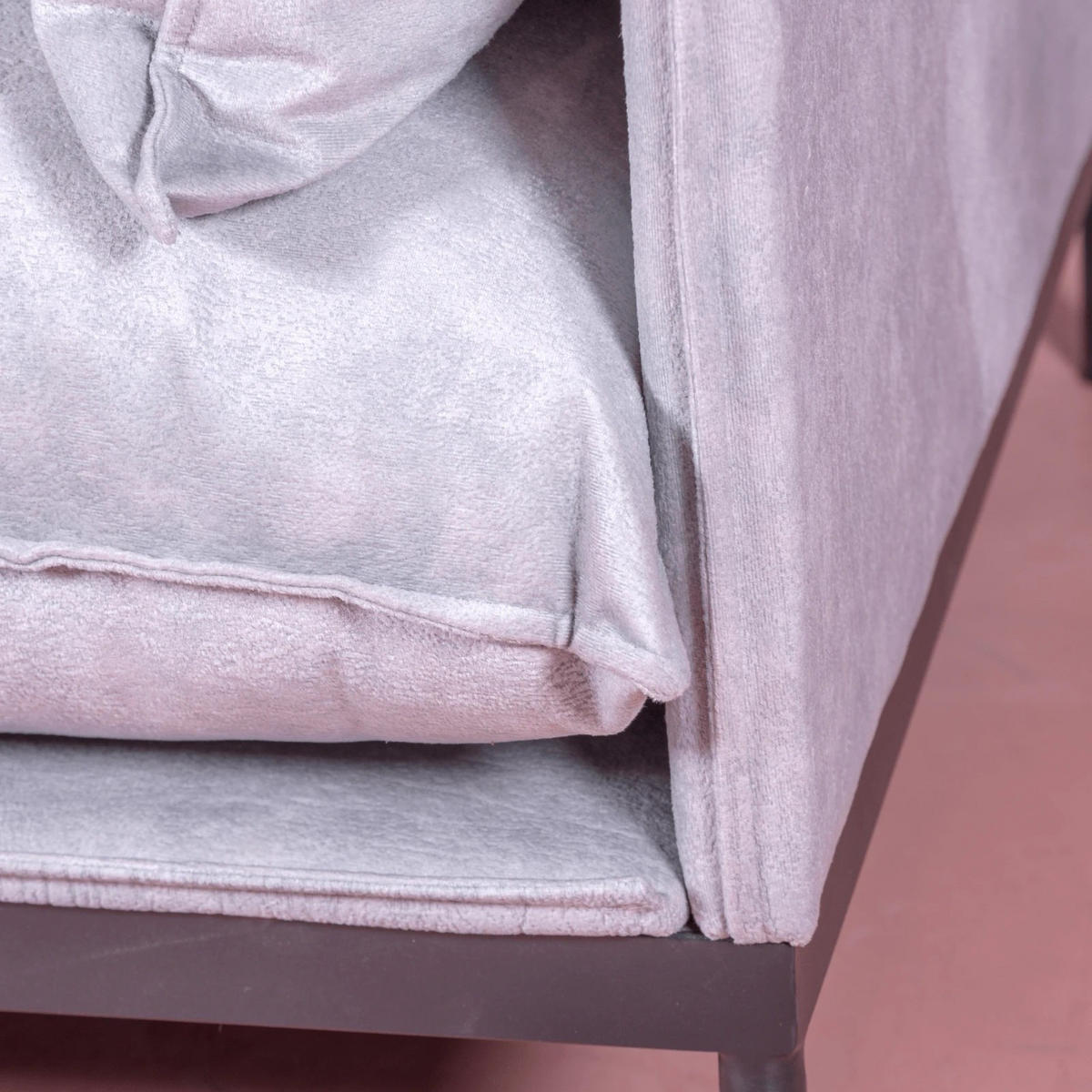 1-SITZER-SOFA Textil Grau - Grau, Textil (88/60/80cm) - Nest Dream