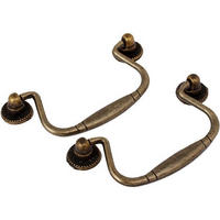 VINTAGE-GRIFF 2er-Set Bronze Zinklegierung 8,1 x 4,8 x 2 cm mit Bolzen - Bronzefarben, Metall (4.8/2/8.1cm) - MCBOSON