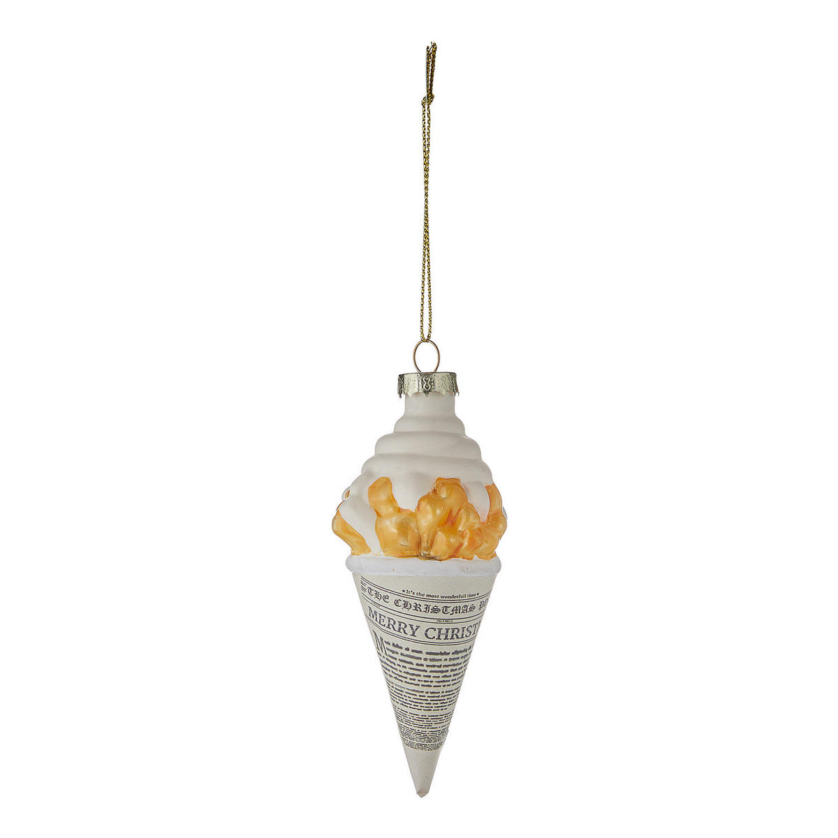 BAUMANHÄNGER Hang On Belgische Pommes - Gelb, Glas (4/11/6cm) - Butlers