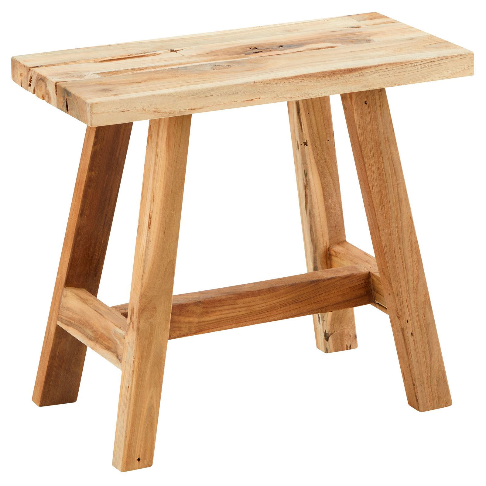 BANK RANGUN - Naturfarben, Holz (50/45/25cm) - IDIMEX
