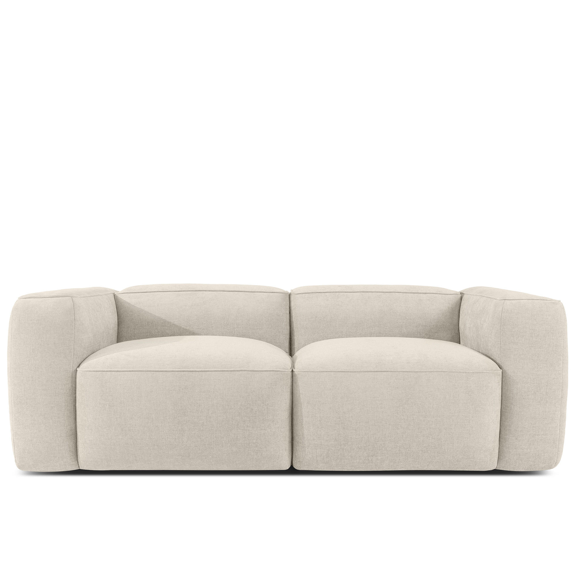 2-SITZER SOFA FUBBO, Ecru - Ecru, Holz/Holzwerkstoff (210/73/96cm) - KONSIMO®