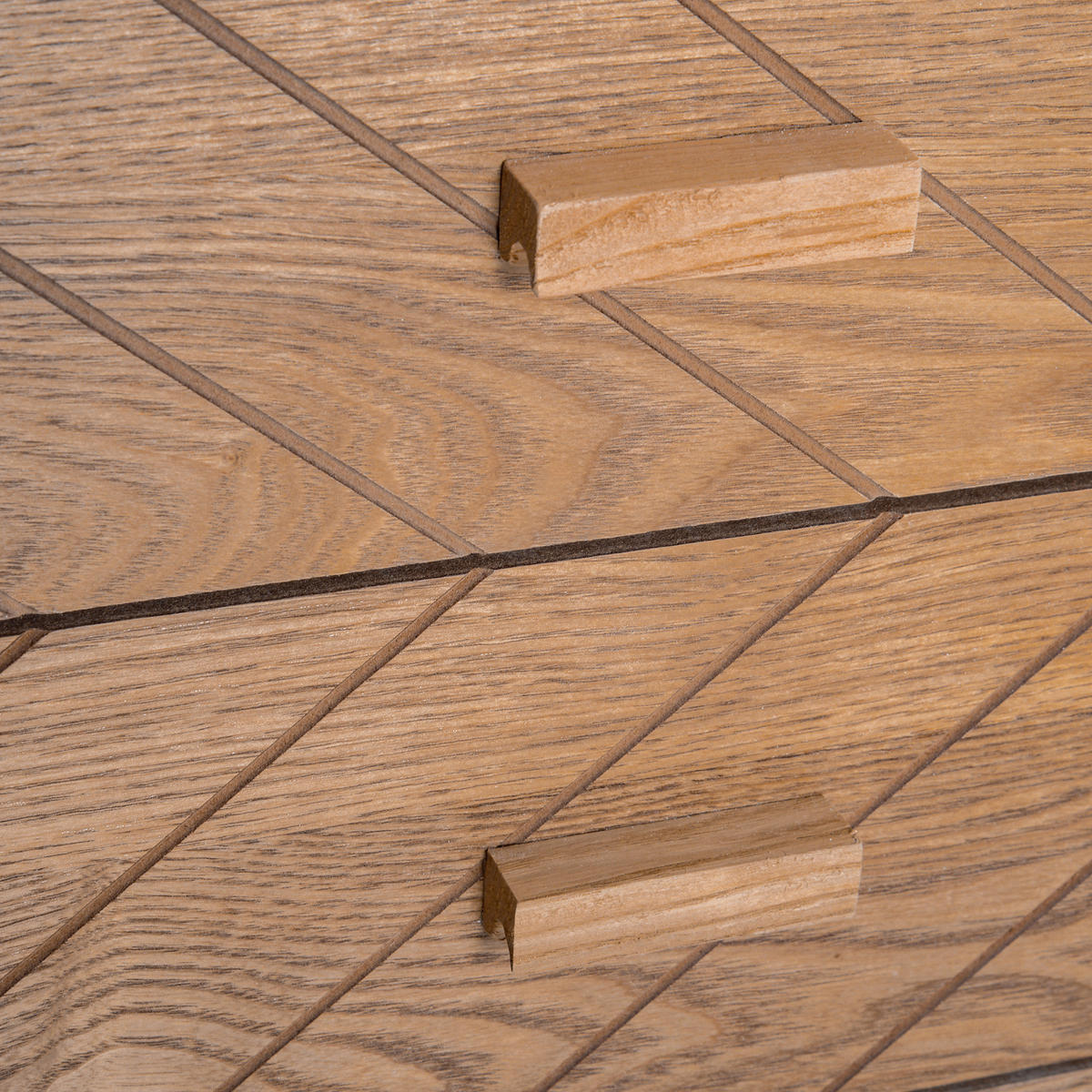 NACHTTISCH Weiß Buche MDF Holz 4 Schubladen - Weiß, Holz (40/75/30cm) - PANGIVO
