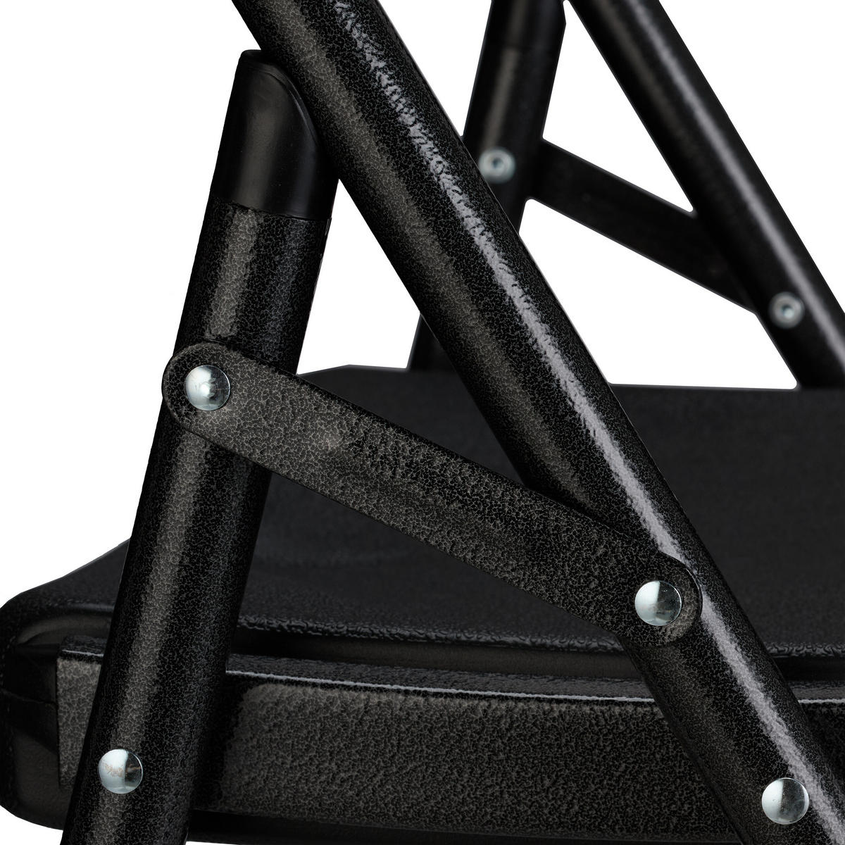 2XBARHOCKER - Schwarz, Kunststoff/Metall (44.5/118/82cm) - Relaxdays