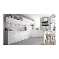 KÜCHENLEERBLOCK Brerra Cdb verkehrsweiß lackiert / weiß matt 13-teilig - Weiß, Holzwerkstoff (490/168/50cm) - Feldmann-Wohnen