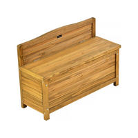 TRUHENBANK Ben Braun - Braun, Holz (90/60/33cm) - Habitat Garten