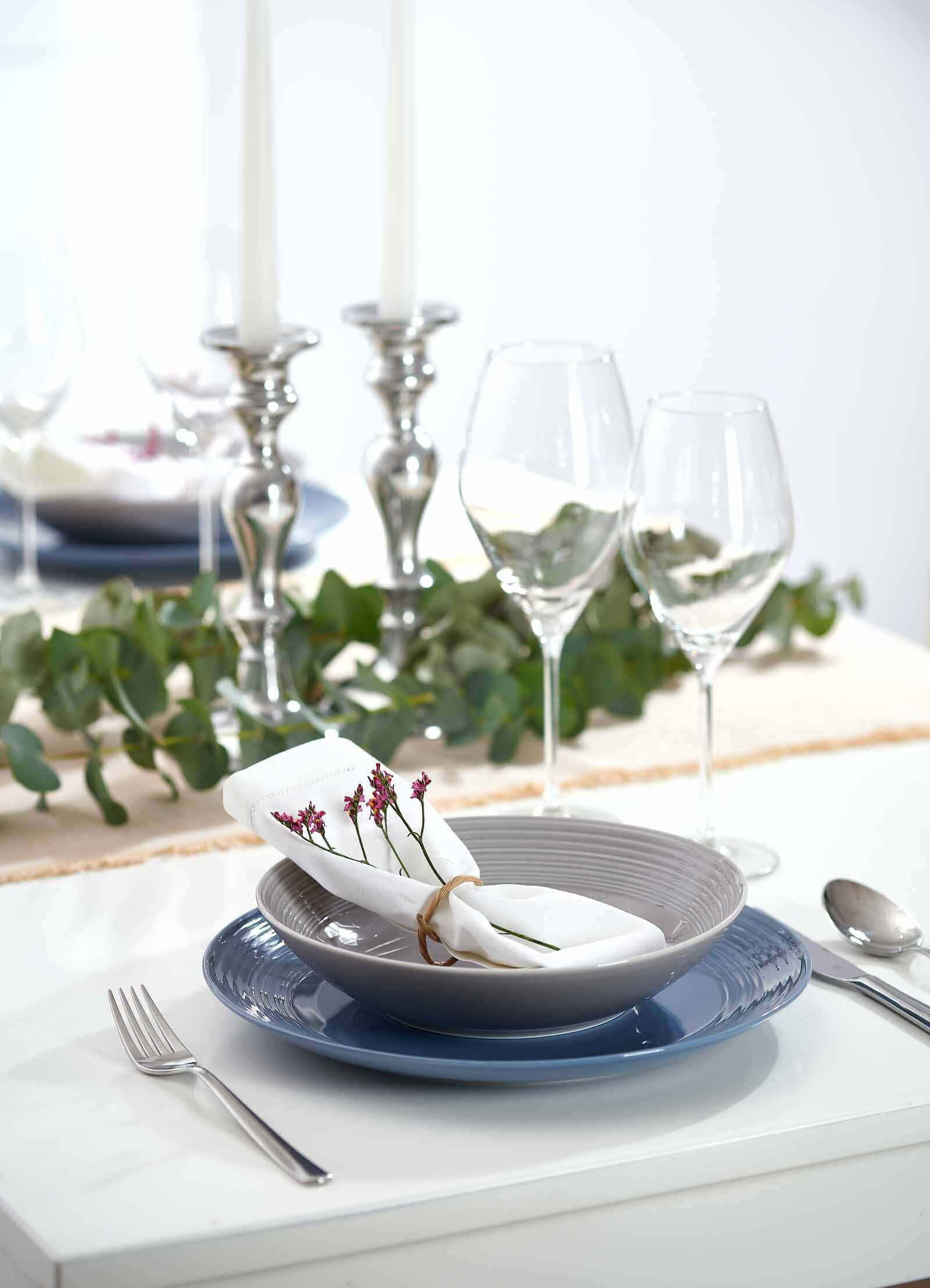 Thumbnail - Ritzenhoff Breker Basic-Set, Blau, Keramik, 12-teilig, Rund, 1x1x1 cm, Essen & Trinken, Geschirr, Geschirr-Sets, Kombise...