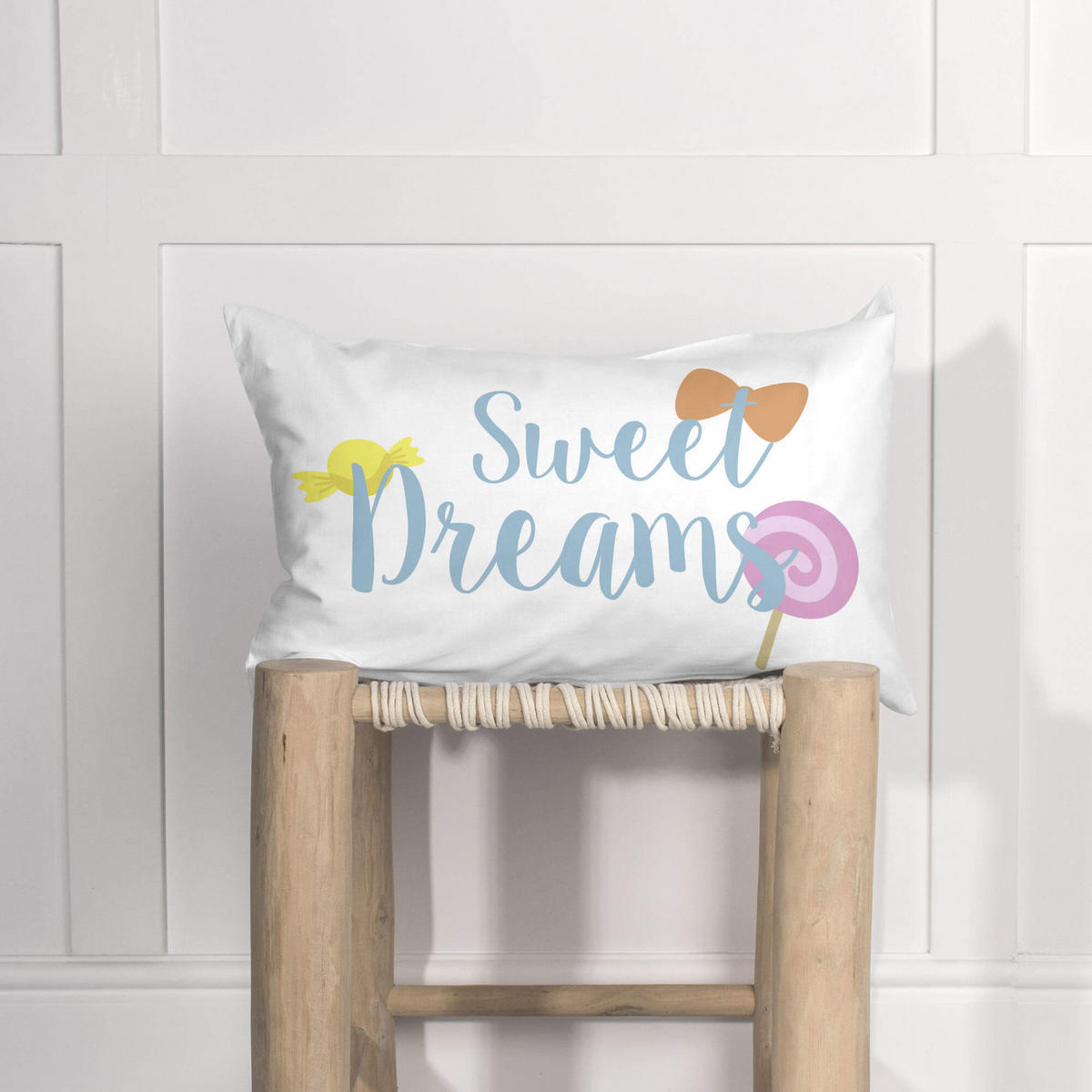 KISSENBEZUG candies 50x30 cm mehrfarbig - Multicolor, Textil (50/30cm) - Happy Friday