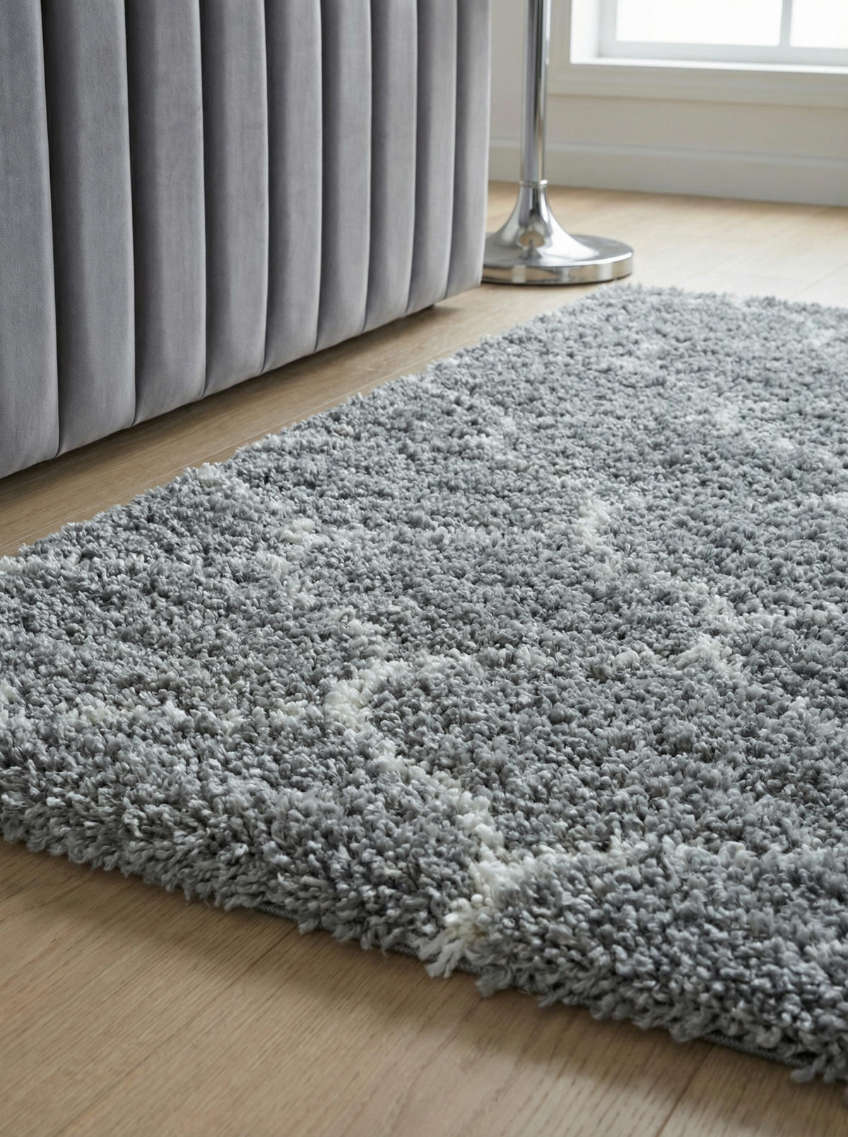 TEPPICH Waschbar Shaggy Scandi Kuschelig Schlafzimmer Strapazierfähig Grau 280x370 cm Flur – RONDA - Grau, Textil (280/370cm) - KADIMA DESIGN