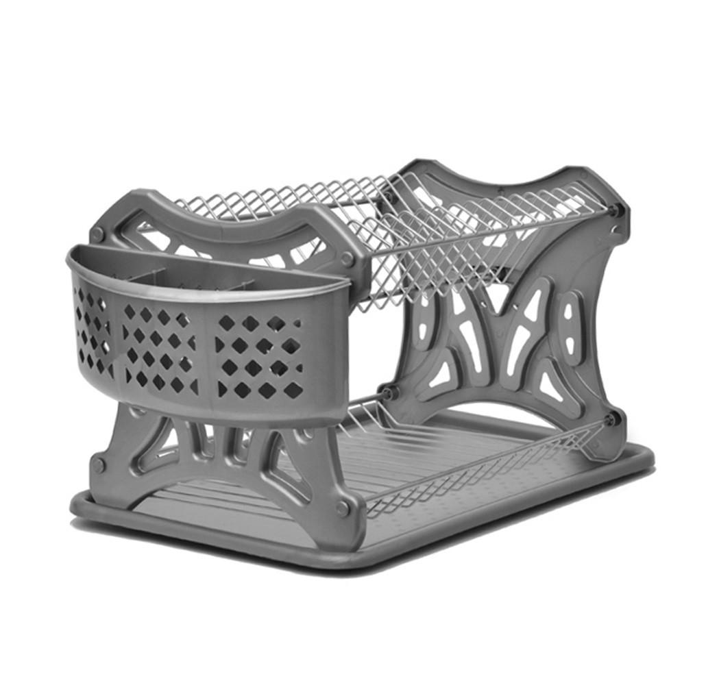 DanDiBo Abtropfgestell Grau 40x24x24 cm
