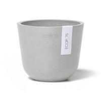 BLUMENTOPF Oslo Mini 11,4/9,5 cm Hellgrau - Hellgrau, Kunststoff (11.4/9.5cm) - Ecopots
