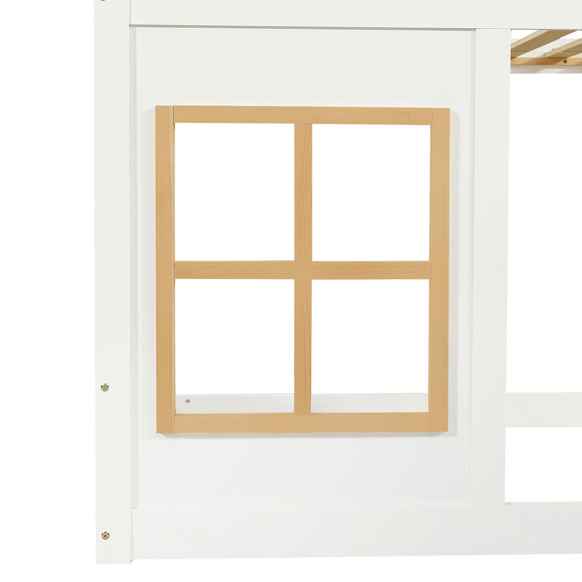 ETAGENBETT Kiefer MDF Sperrholz 90/200 cm Weiß, Natur - Ahornfarben/Weiß, Holz/Holzwerkstoff - Raumix