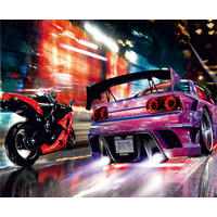 FOTOTAPETE Sportwagen 375 x 270 cm - Multicolor, Papier (375/270cm) - Sanders & Sanders