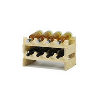 WEINREGAL Vinoteca Flex 24x47x29 cm 8 Flaschen Massives Kiefernholz Natur Unbehandelt - Naturfarben, Holz (47/24/29cm) - PROREGAL