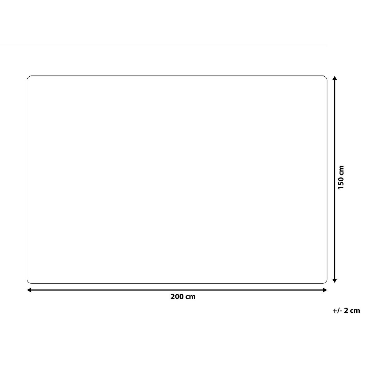 DECKE Weiß 150/200 cm Ampara - Weiß, Textil (150/200cm) - Beliani