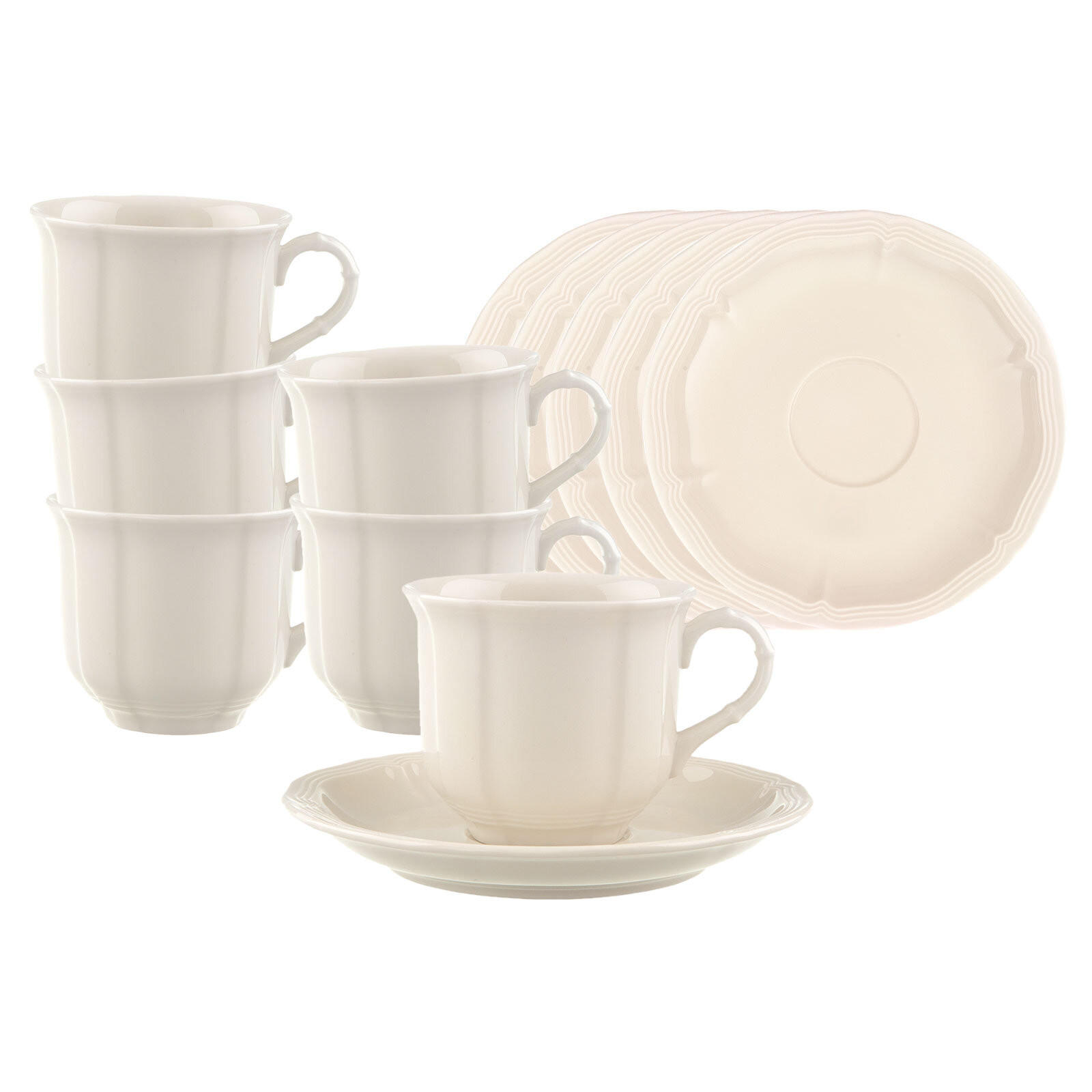 Villeroy & Boch Kaffeetassen Weiß 14.5x8.7x14.5 cm