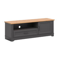 TV-MÖBEL Charlie Grau - Grau, Holzwerkstoff (150/51/42cm) - Petits-meubles