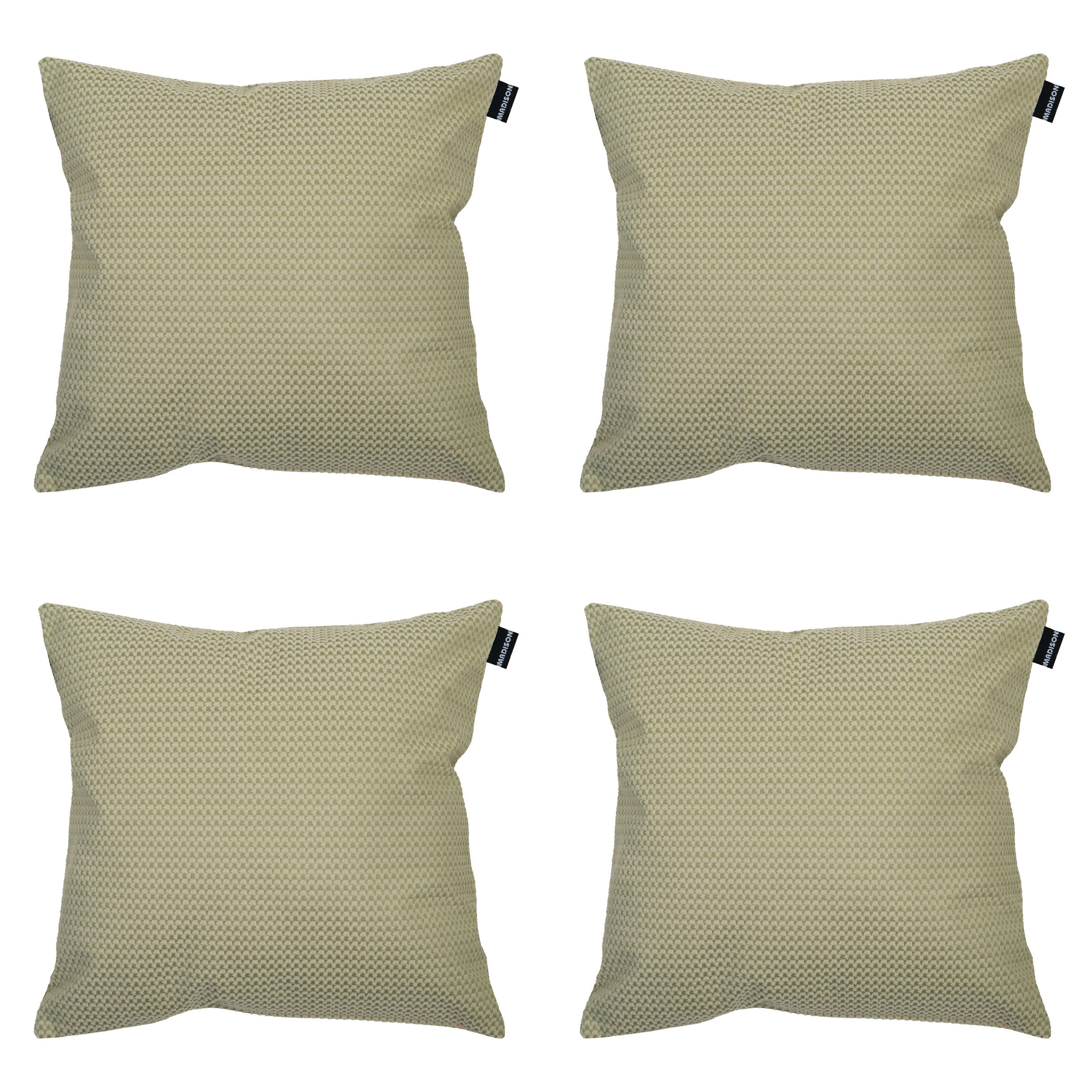DEKORATIONSKISSEN Madison Home - Grün - 45/45/10 cm - 4er-Set - Pastellgrün, Textil (45/45cm) - Madison