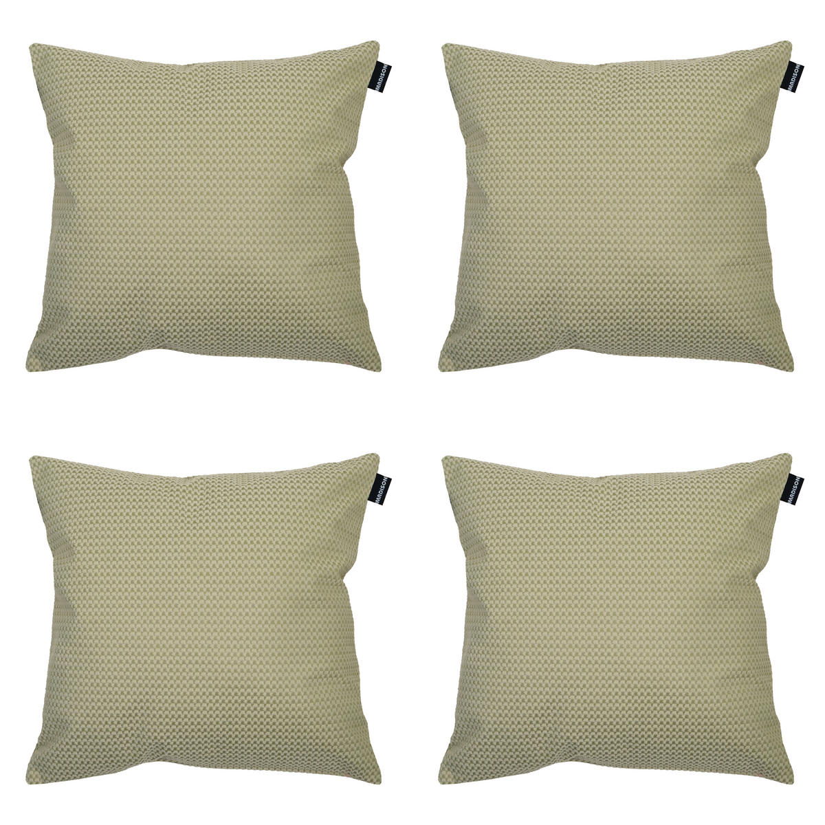 DEKORATIONSKISSEN Madison Home - Grün - 45/45/10 cm - 4er-Set - Pastellgrün, Textil (45/45cm) - Madison