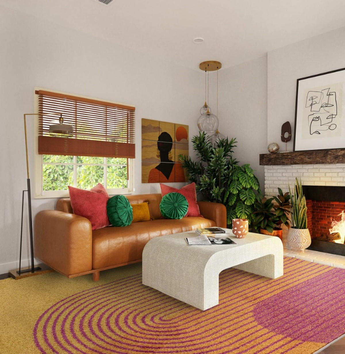 TEPPICH modern Flachgewebe DISCO Orange 200x290 cm - Orange, Textil (200/290cm) - Novatrend