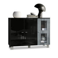 SIDEBOARD Denjo Tür in Avola-Anthrazit - Anthrazit, Holzwerkstoff (107/81/35cm) - Vladon