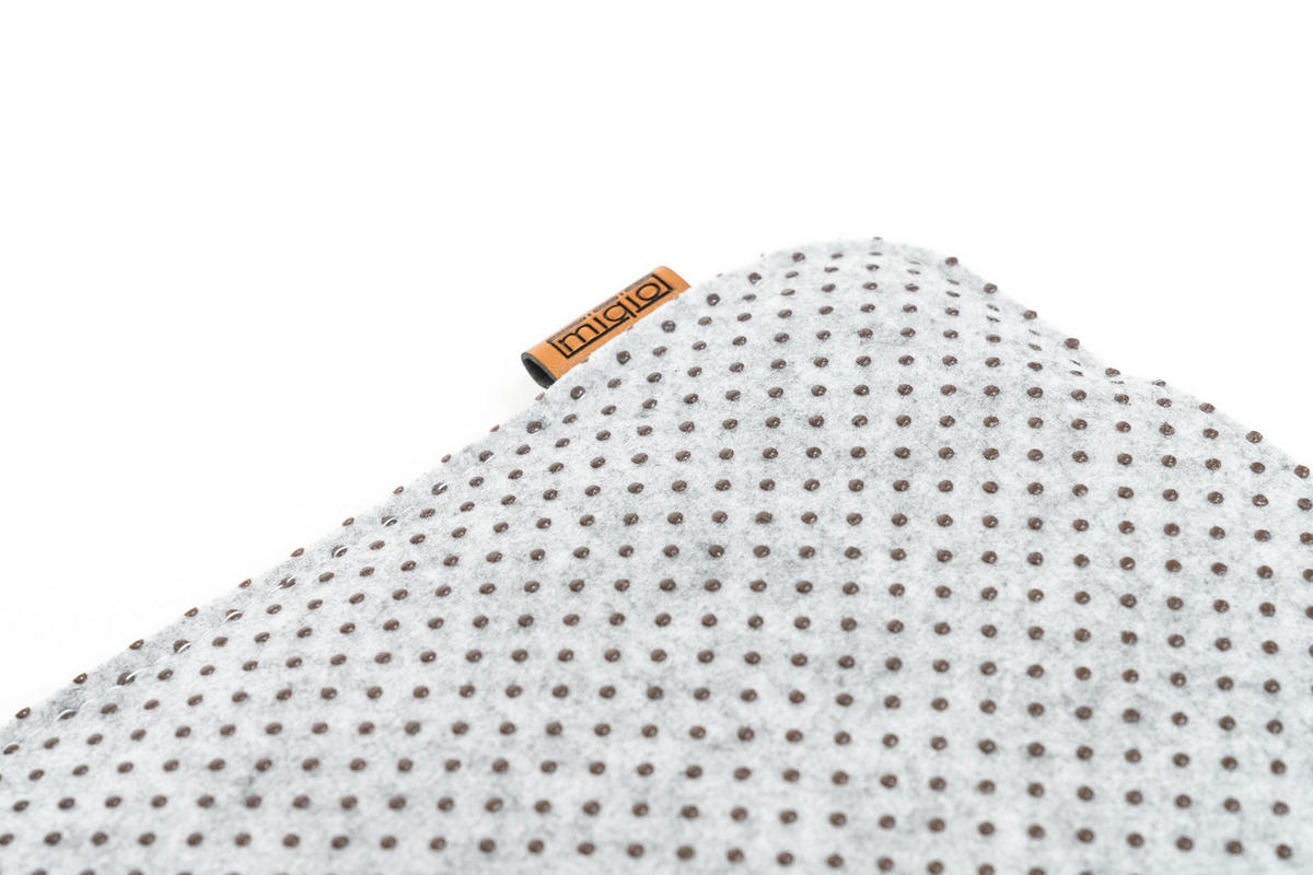 SITZKISSEN mit Antirutschnoppen 2er-Set - Hellgrau, Textil (35/35/2cm) - Miqio Design