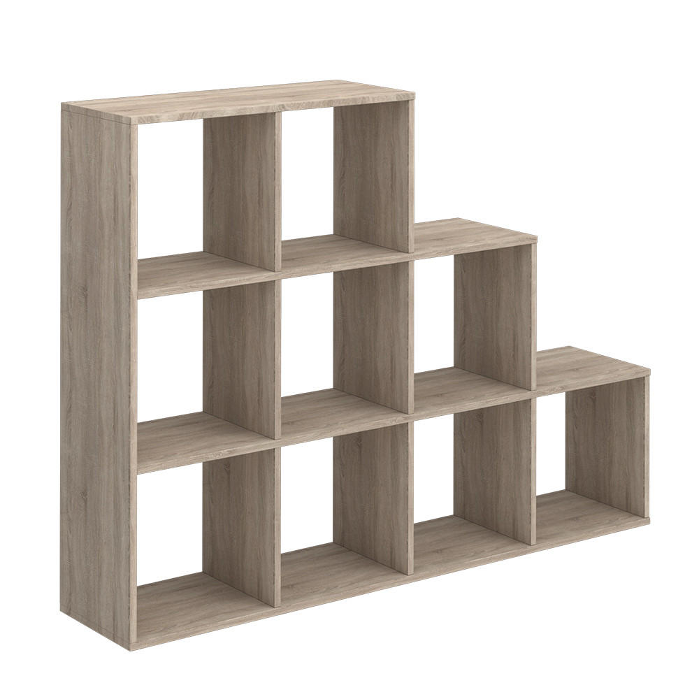 TREPPENREGAL Sonoma 142.4 x 107.8 cm - Sonoma Eiche, Holzwerkstoff (142.4/107.8/29cm) - Vicco