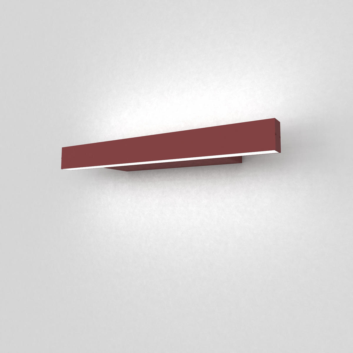 LED-WANDLEUCHTE - Rot, Metall (30/3.1/7cm) - Lumicom
