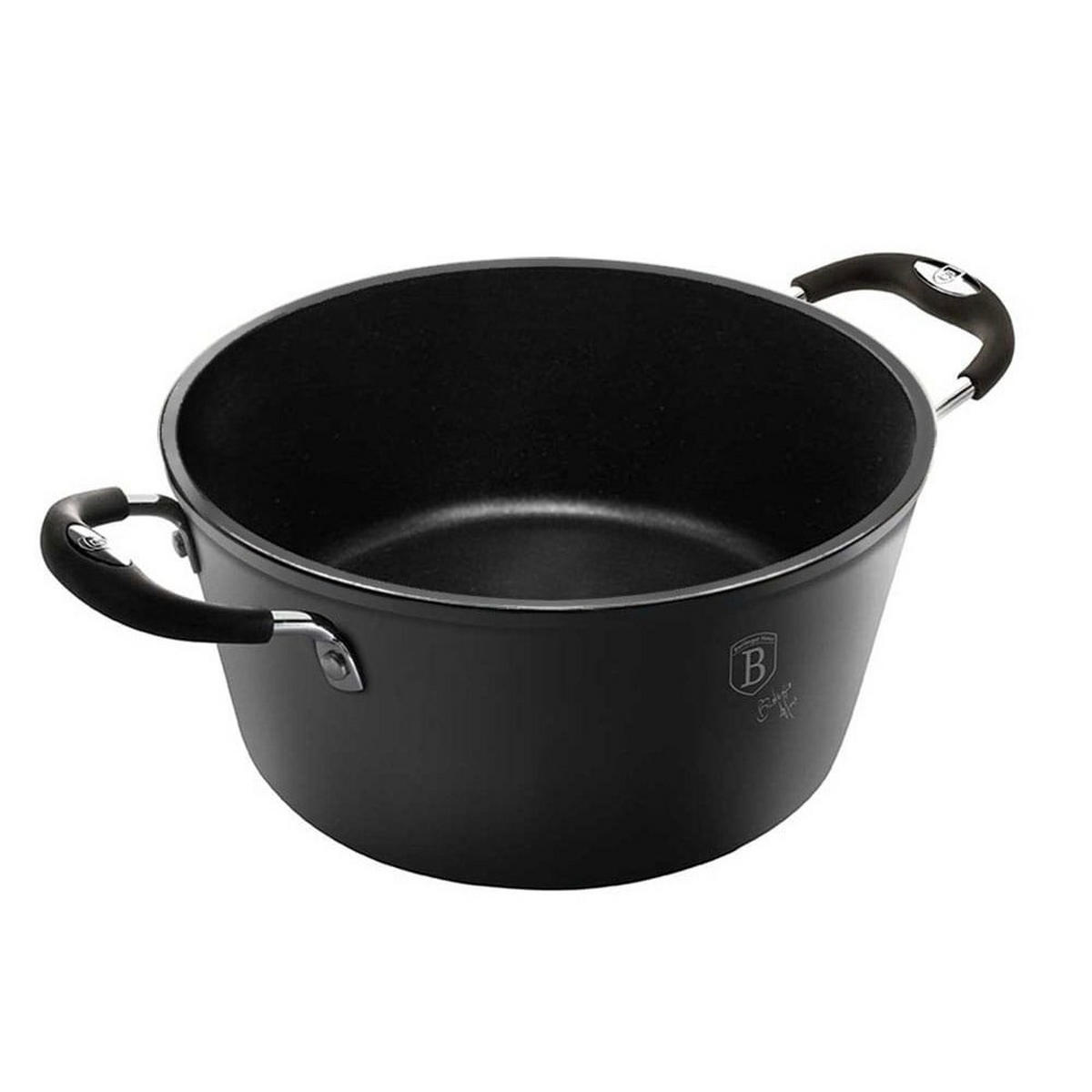 TOPF Schwarz 20/20/10.4 cm BH6122 - Schwarz, Metall (20cm) - Berlinger Haus