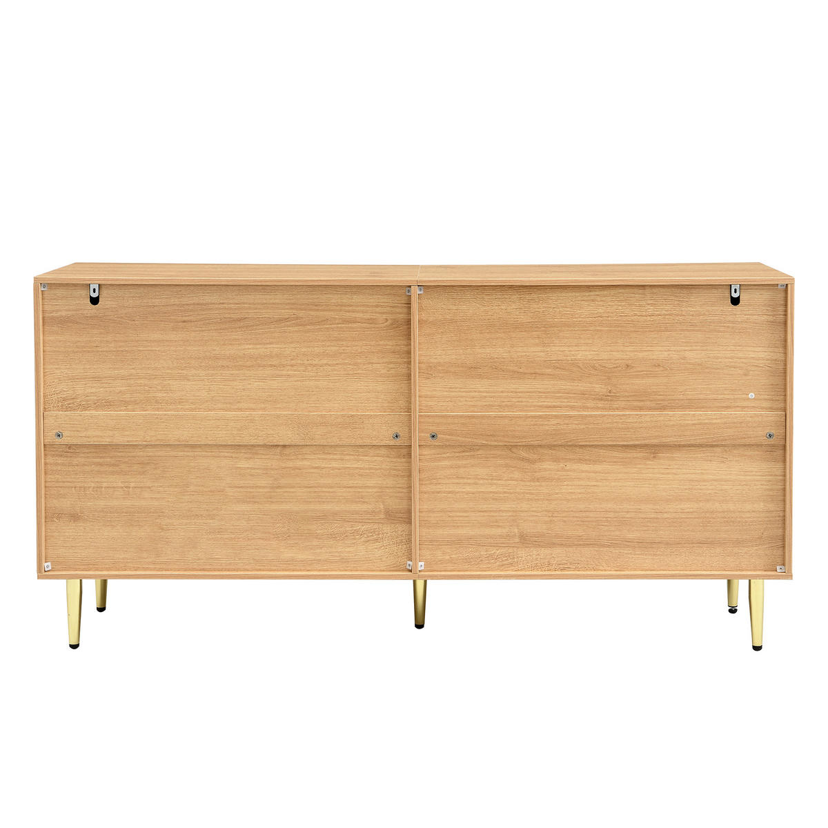SIDEBOARD DE-37616 140/40/72 cm mit 4 Türen Natur - Naturfarben, Holzwerkstoff (140/72/40cm) - ComfortXL