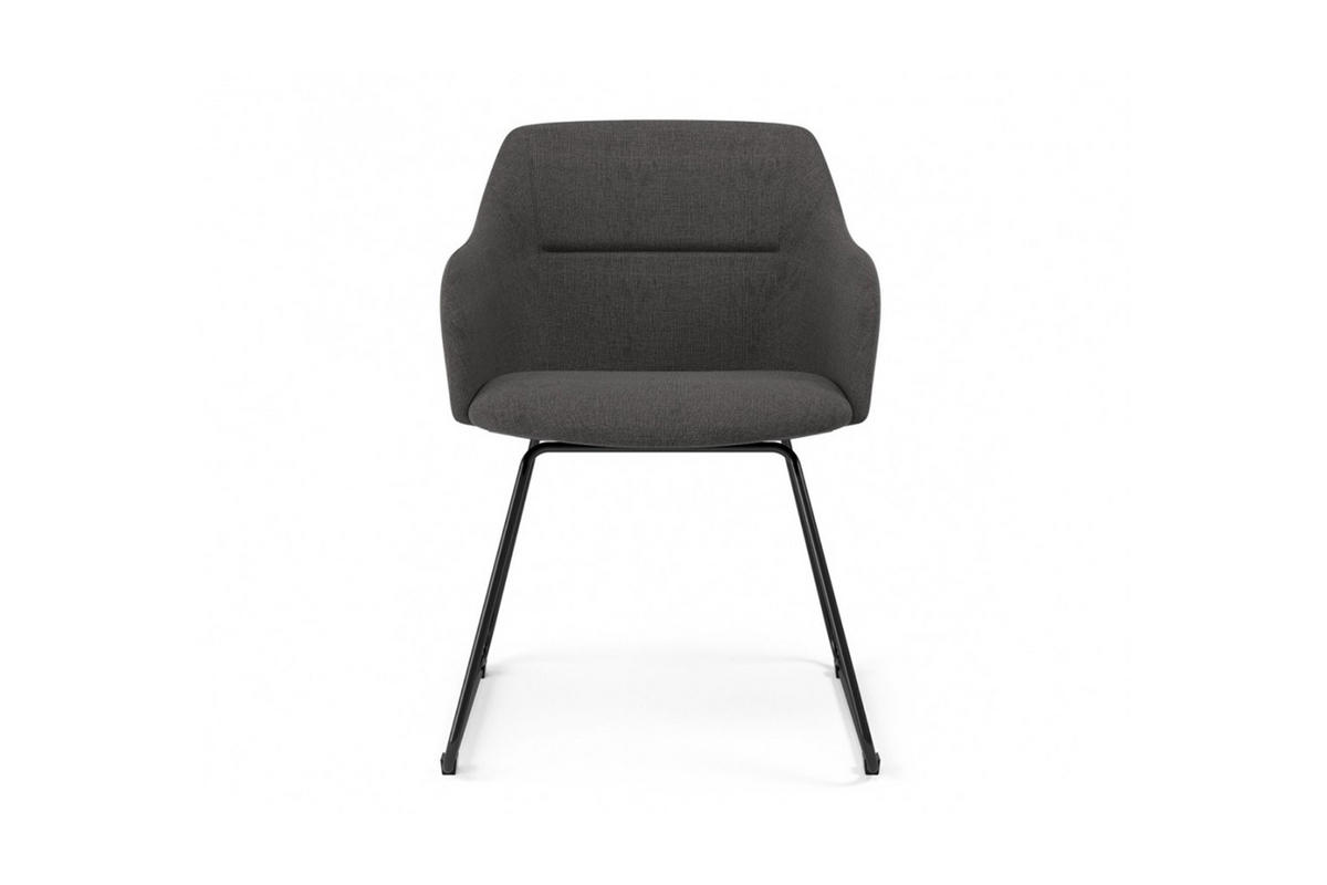 STUHL MALIMA Webstoff - Anthrazit, Textil (48/83/54cm) - KAWOLA