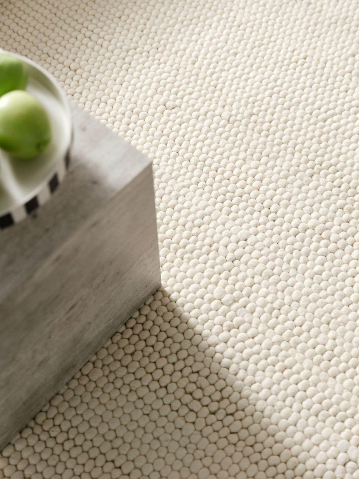 WOLLTEPPICH Beads Cream 120x170 cm - Creme, Textil (120/170cm) - benuta Pure