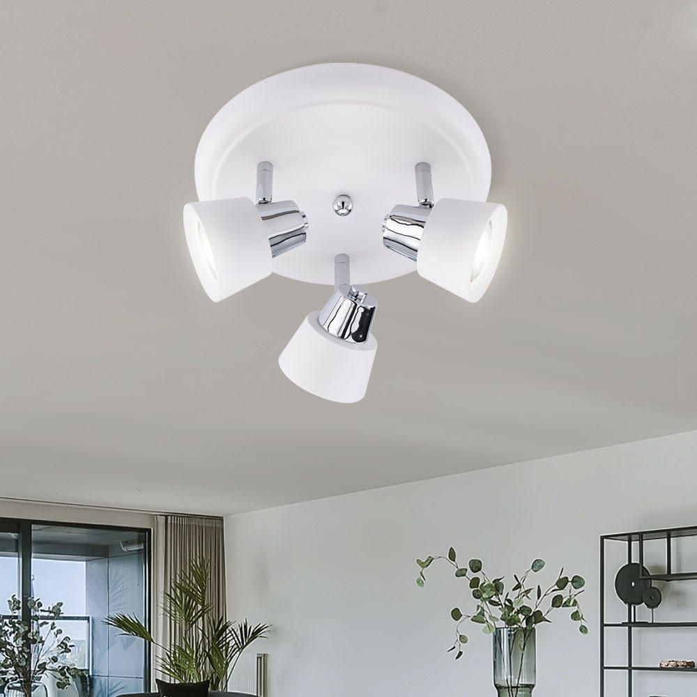 LED DECKENLEUCHTE Metall Weiß - Weiß, Metall (25/15/25cm) - Wofi