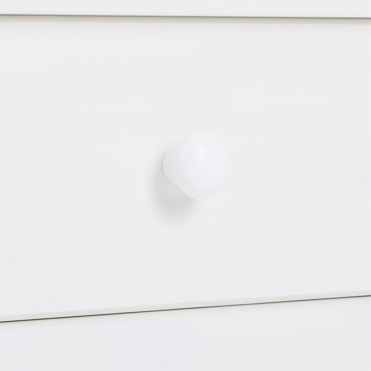 NACHTTISCH RONDO weiß - Weiß, Holz (43/41/35cm) - IDIMEX