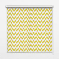 VNÚTORNÁ roleta - okenná roleta - roleta - 100x100 cm - Žlté cikcaky - žltá, plast (100/100/0.5cm) - TULUP
