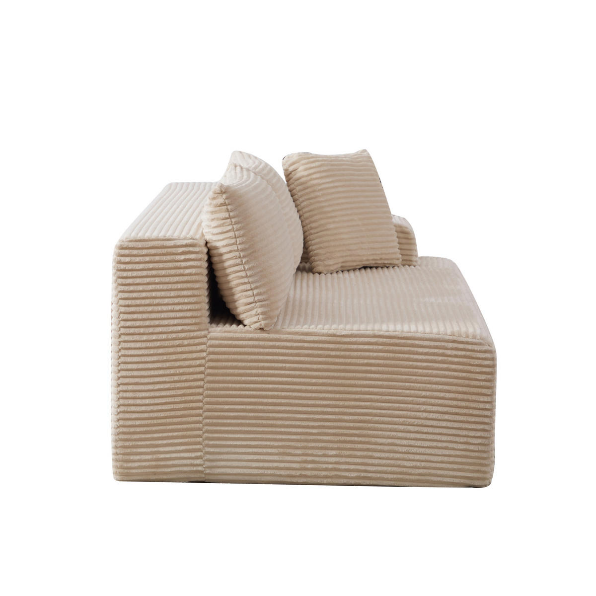 SOFAELEMENT 172/99/74.5 cm Beige mit rutschfestem Boden - Beige, Textil (99/74.5/172cm) - Oxeza