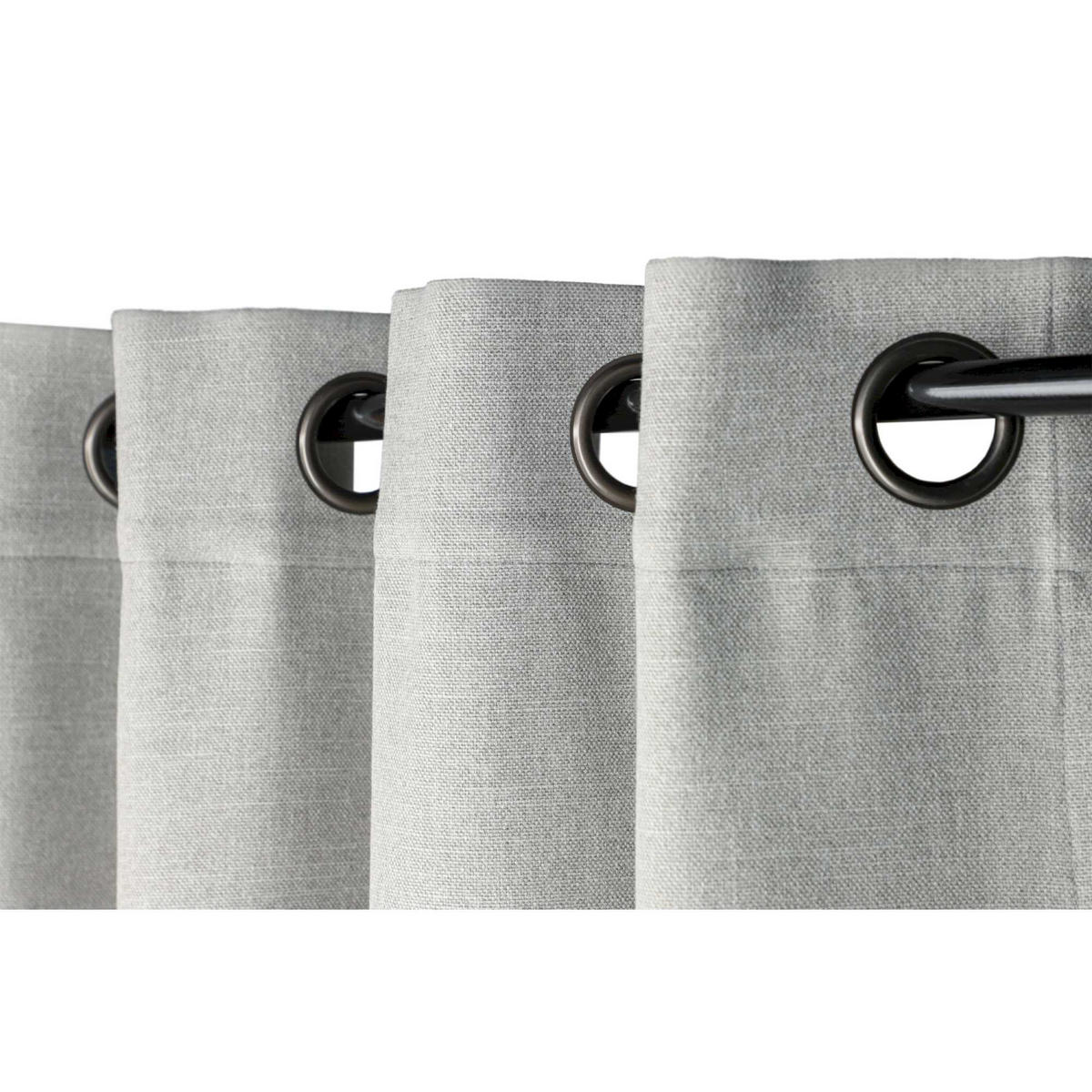 ÖSENVORHANG COAST - Grau, Textil (140/1/250cm) - Schöner Wohnen