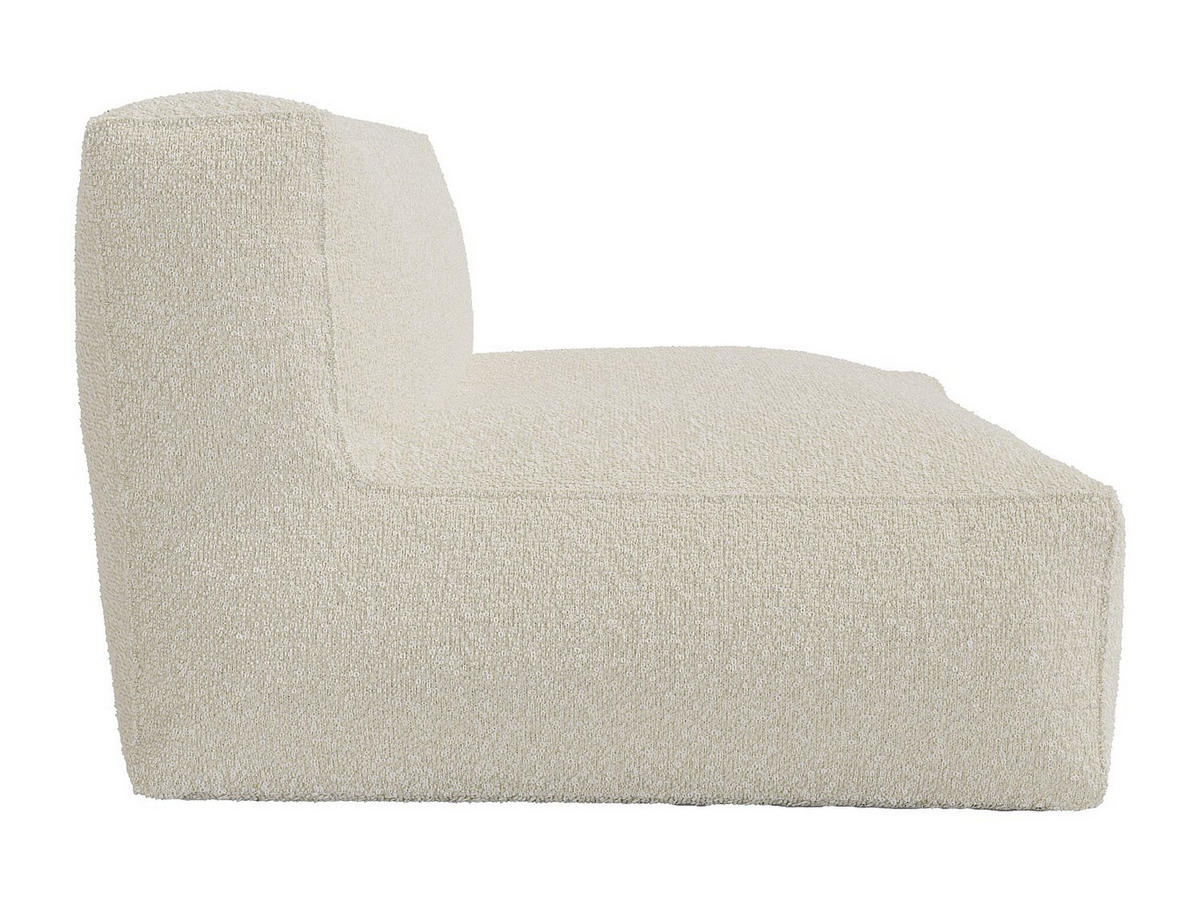 SOFA 2-Sitzer - Bouclé-Stoff - Cremeweiß - NOUMARA - Weiß, Textil (135/80/95cm) - Vente-Unique