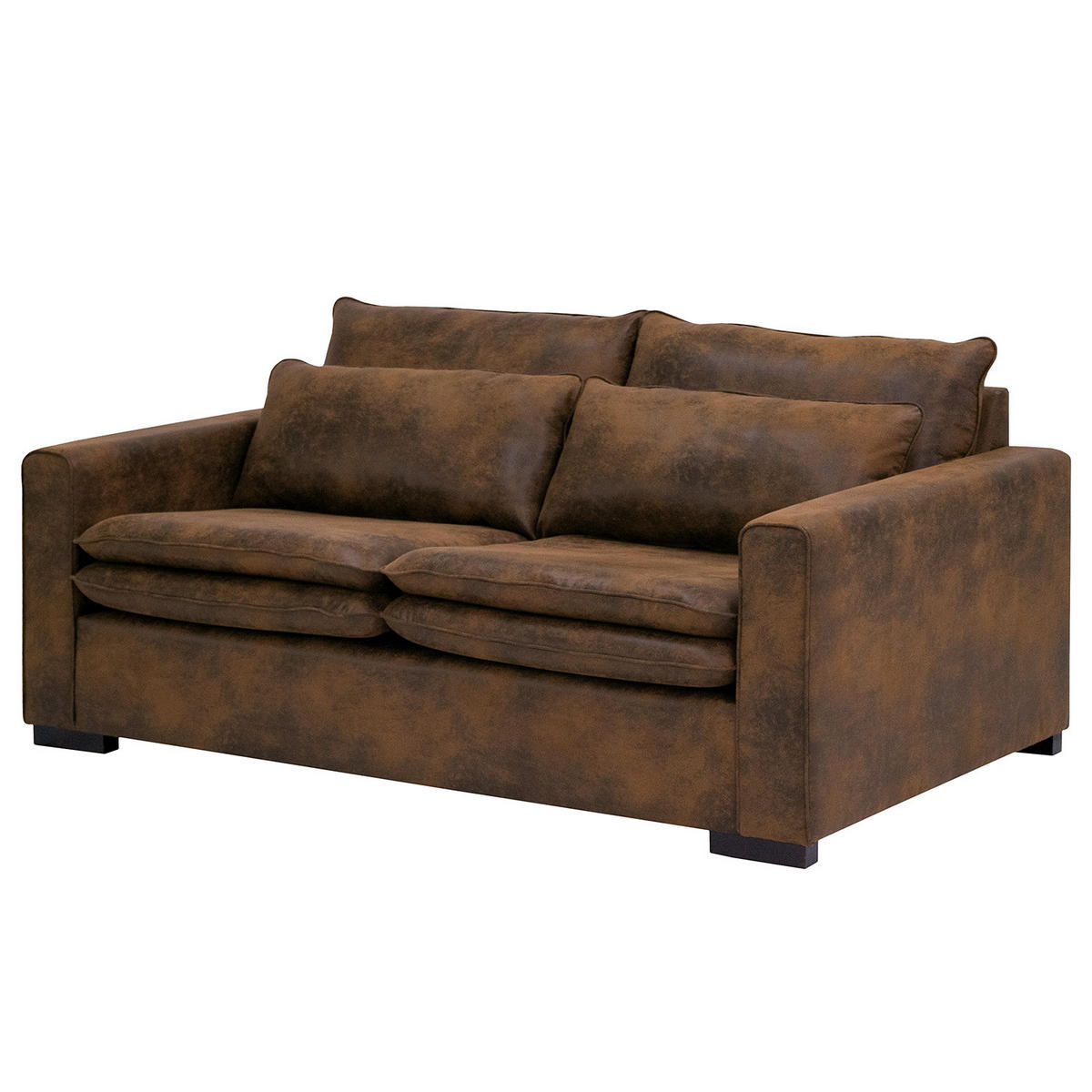 2,5-SITZER SOFA - Braun, Textil (180/82/104cm) - home24