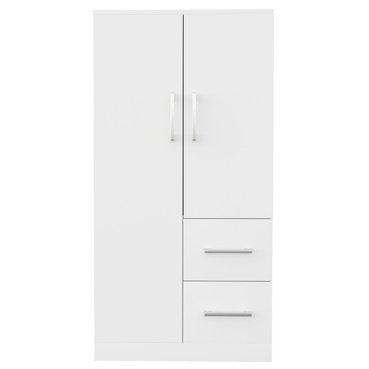 KLEIDERSCHRANK 70 x 40 x 135 cm aus Holz mit Schubladen, Weiß - Weiß, Holz (40/135/70cm) - OKMYHOME