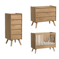 BABYZIMMER 3-teilig Holz - Braun, Holzwerkstoff (125/103/65cm) - Petits-meubles
