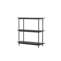 REGAL, Heim, Schwarz, Stahl, 120 x 40 x 120 cm - Schwarz, Metall (120/120/40cm) - ebuy24