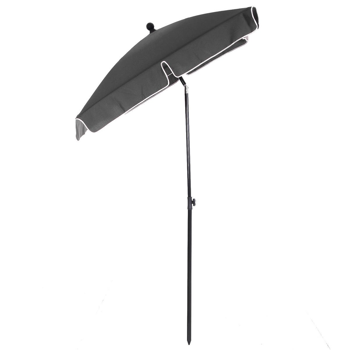 SONNENSCHIRM, Aluminium, Metall, Grau - Grau, Metall (130/198cm) - Outsunny