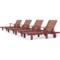 SONNENLIEGE tokyo Braun - Braun, Metall (74/80/193cm) - Habitat Garten