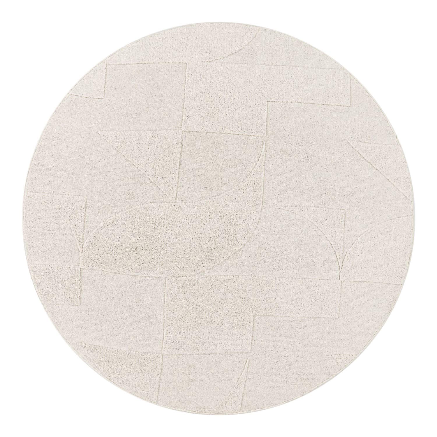 HOCHFLORTEPPICH 120/120 cm Tokio 472 - Creme, Kunststoff (120/120cm) - Paco Home