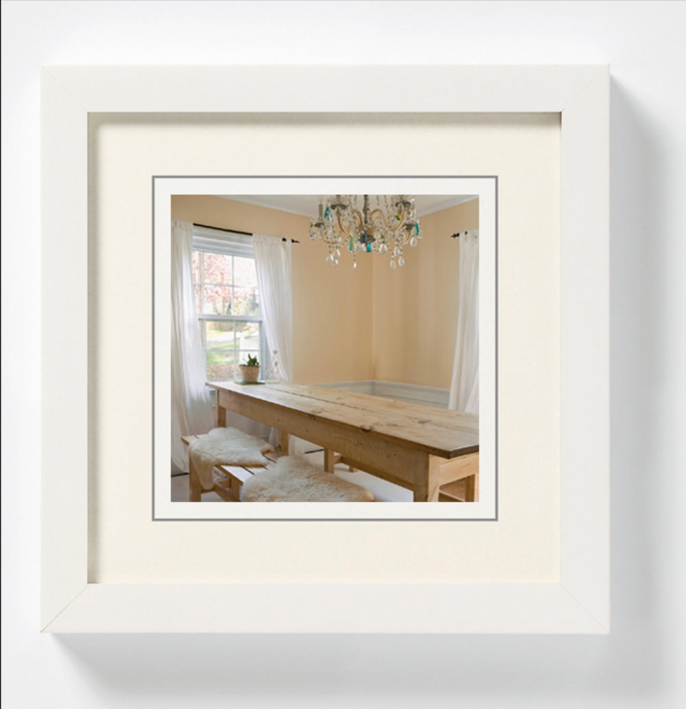 BILDERRAHMEN Peppers Holzrahmen 13x13 Polarweiss - Weiß, Holzwerkstoff (15.5/15.5/1.5cm) - walther design